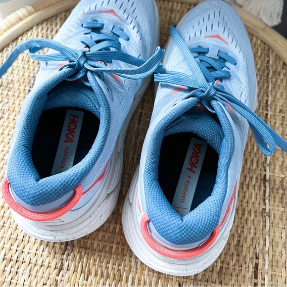 Hoka One One Gaviota 4 Blue Fog a Plein Air Road-Running Sneakers Size 7 Wide - Picture 6 of 8